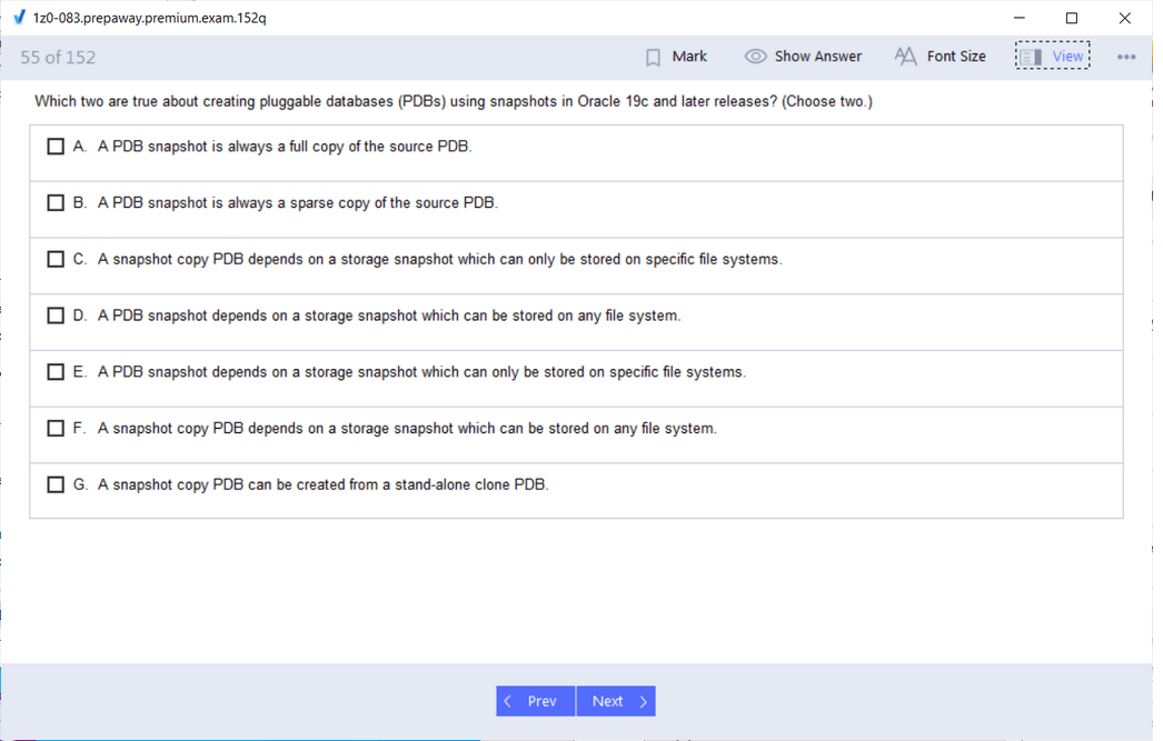 Test 1z0-997-22 Sample Questions