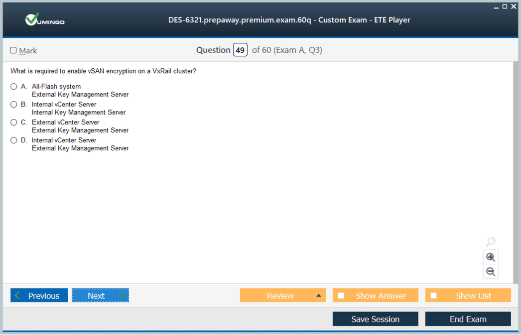 Exam Dumps DES-6322 Demo