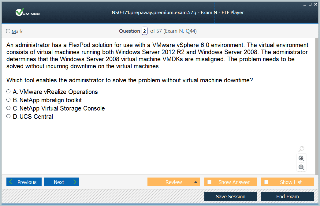 NS0-184 Simulation Questions